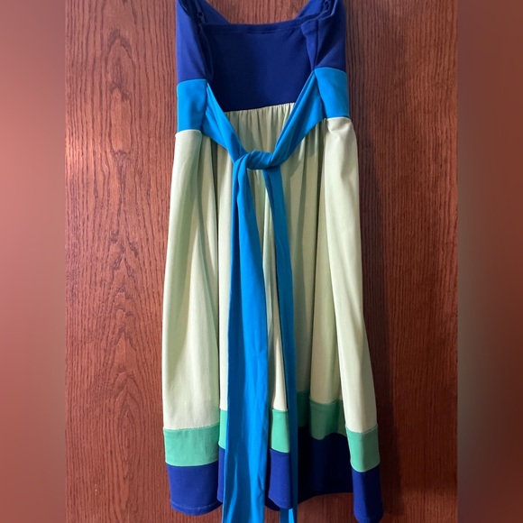 Women’s Medium Summer Blue and Green Dress - Picture 5 of 7
